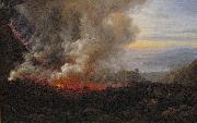johann christian Claussen Dahl Eruption of Vesuvius oil painting